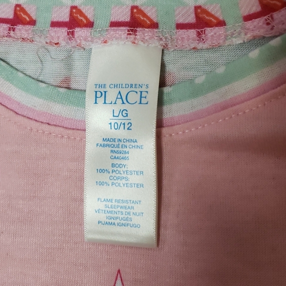 Children's Place PJ'S size 10-12 - Picture 4 of 5